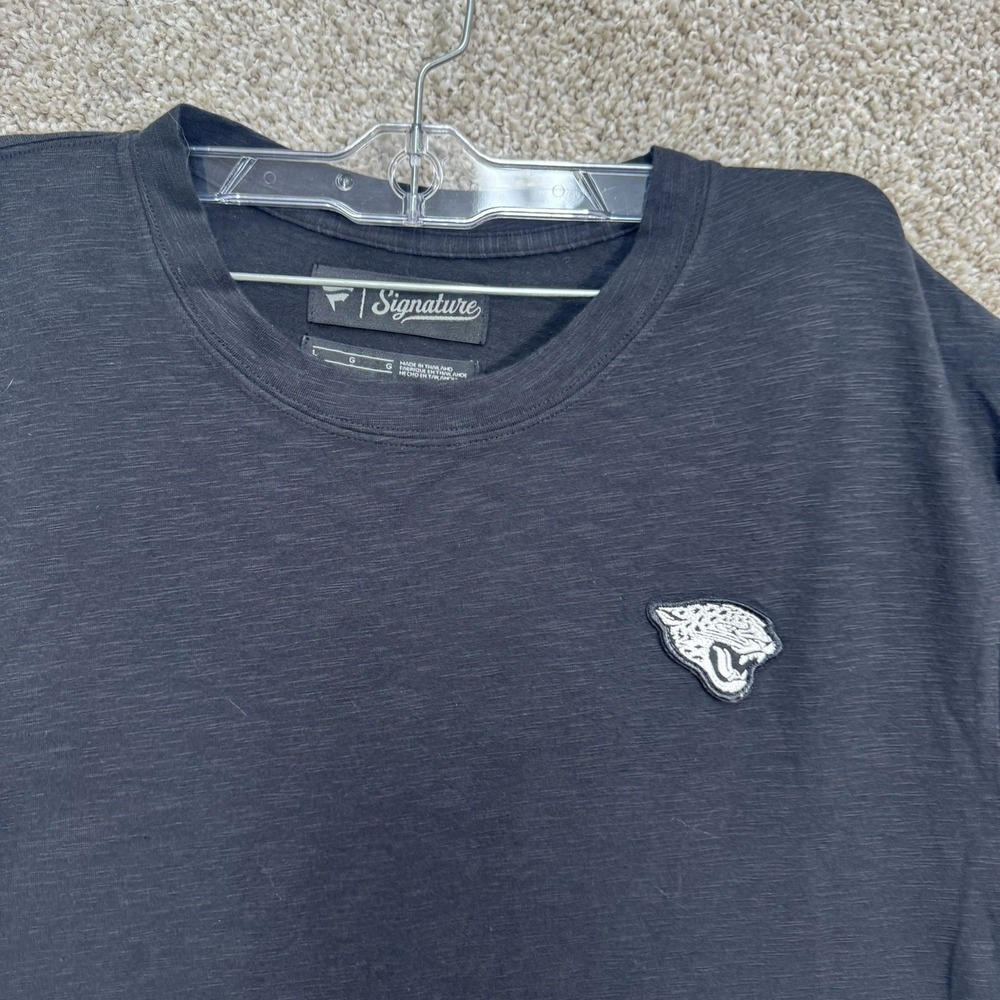 Fanatics Signature T-Shirt Mens Large Black Jacksonville Jaguars NFL Slub Knit - Picture 4 of 11